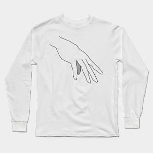 Simple Hand Long Sleeve T-Shirt